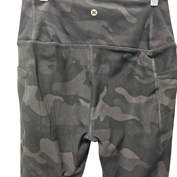 RBX Black Camo Print High Rise Leggings Size M - Picture 3 of 5